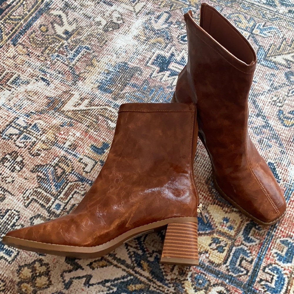 Size 7 faux leather boots